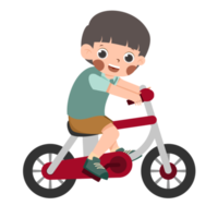 Kid Riding A Bicycle png