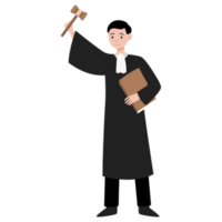 judge cartoon character illustration png