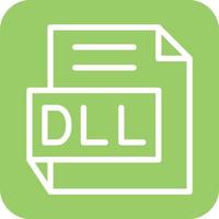 dll icono vector diseño