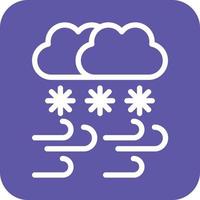 Snowstorm Icon Vector Design