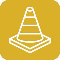 Road Cone Icon Vector Design