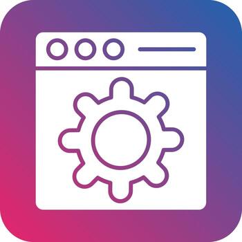 Web Setting Icon Vector Design