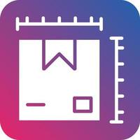 Parcel Size Icon Vector Design