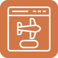 Flight Booking Icon Vector Design