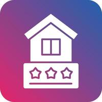 House Rating Icon Vector Design