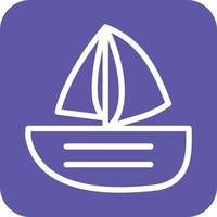Sailing Boat Icon Vector Design