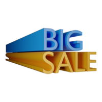 3d illustration big sale png