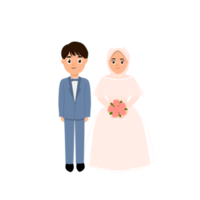 Wedding couple and married character png