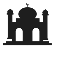 illustration de islamique mosquée silhouette png