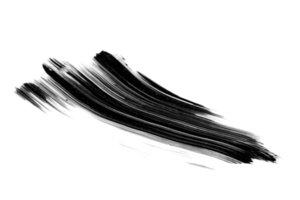 Black brush isolated on transparent background png