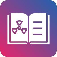Chemistry Open Book Icon Vector Design