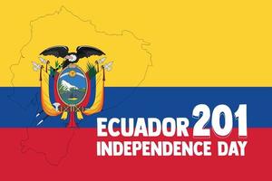 ecuador Independence Day 201 th vector