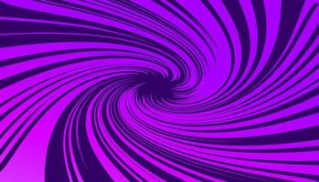 Purple background with spiral funnel lines in space. vector