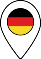 Deutschland Flagge Karte Stift Navigation Symbol. png