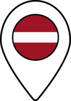 Lettland Flagge Karte Stift Navigation Symbol. png