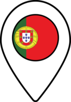 Portugal vlag kaart pin navigatie icoon. png