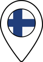 Finnland Flagge Karte Stift Navigation Symbol. png