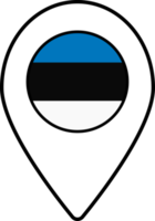 Estonia flag map pin navigation icon. png