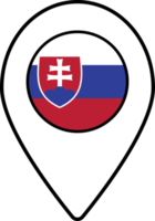 Eslovaquia bandera mapa alfiler navegación icono. png