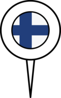 Finlândia bandeira PIN localização ícone. png