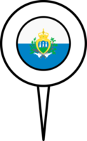 san Marino Flagge Stift Ort Symbol. png