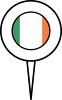 Ierland vlag pin plaats icoon. png