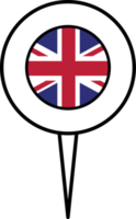 uni Royaume drapeau épingle emplacement icône. png