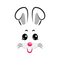 cartoon bunny masks with ears png