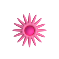 3D flower isolated png