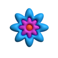 3D flower isolated png