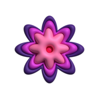 3D flower isolated png