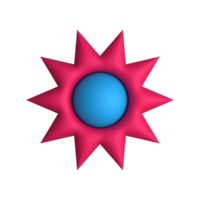 3d flor isolado png