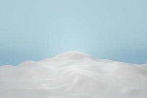 white milk liquid on blue background. 3d illustration food background photo