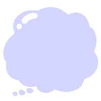 púrpura nube habla burbuja png