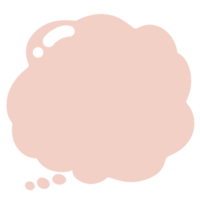 Orange cloud speech bubble png