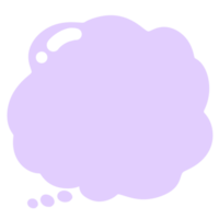 viola nube discorso bolla png