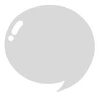 gris discours bulle png