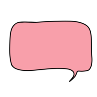 Hand drawn speech bubble png