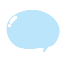 Blue speech bubble png