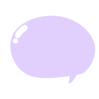 Purple speech bubble png