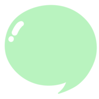 groen toespraak bubbel png