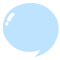 Blue speech bubble png