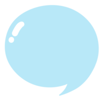 bulle de dialogue bleu png