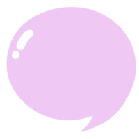 Pink speech bubble png