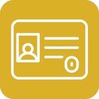 Identification Card Icon Vector Design