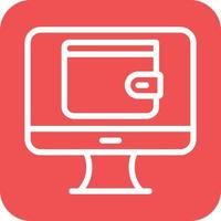 Online Wallet Icon Vector Design