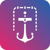 Ship Anchor Icon Vector Design