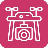 Drone Camera Icon Vector Design