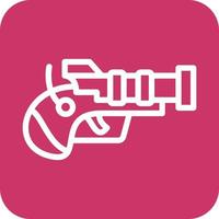 pirata pistola icono vector diseño