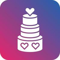 Wedding Cupcake Icon Vector Design
